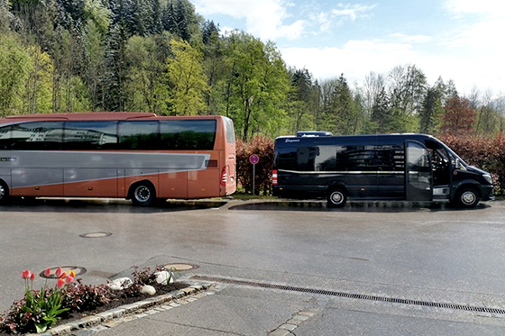 Bus, Mercedes-Benz VIP Sprinter, heckansicht